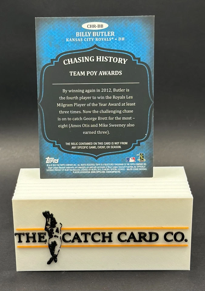 2013 Topps - Chasing History Relic Billy Butler #CHR-BB (MEM) - Image 2 of 2
