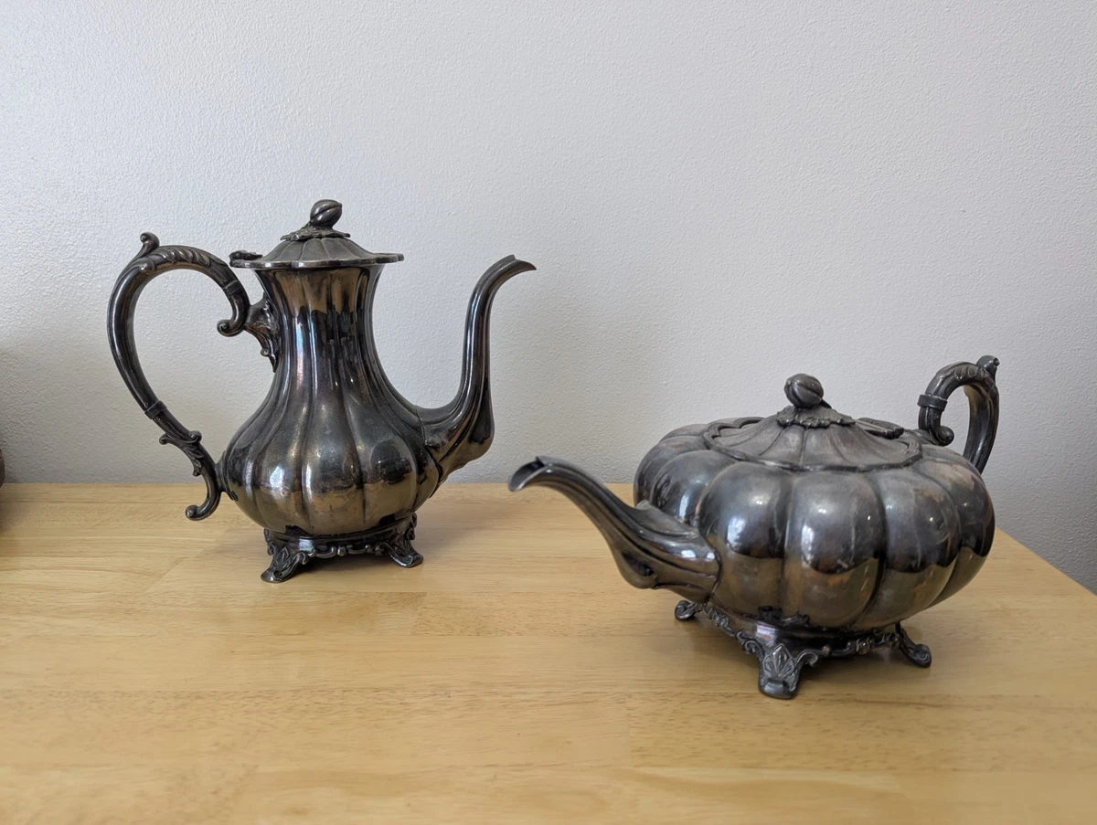 【James Dixon & Son】 ティーセット 3点【シルバープレート】 James Dixon & Son】 ティーセット 3点【シルバープレート】 James