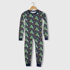 Hanna Andersson Kids Organic Cotton Christmas Tree Reindeer Pajama Set Size 12