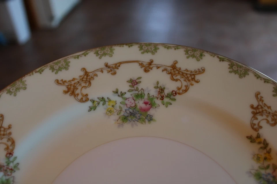 China Nacional Feita no Japão Antigo 7 Peças Configuração de Lugar para 8 Com Extra's Floral - Imagem 3 de 4