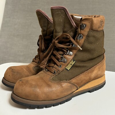 Rocky Boots Womens 10 M Brown Leather Vibram Waterproof Lugg