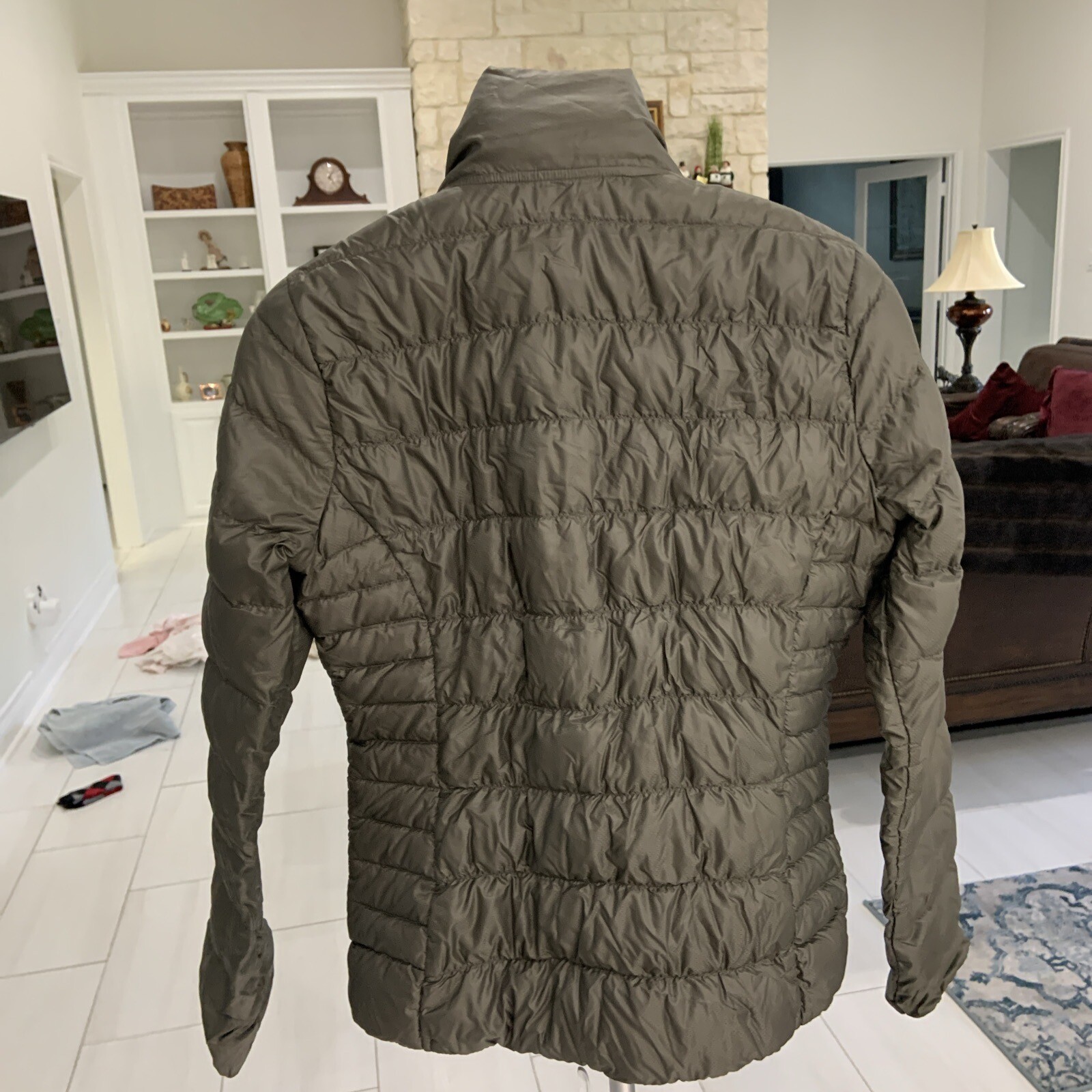 Athleta Down Jacket Lightweight Quilted Winter Si… - image 7