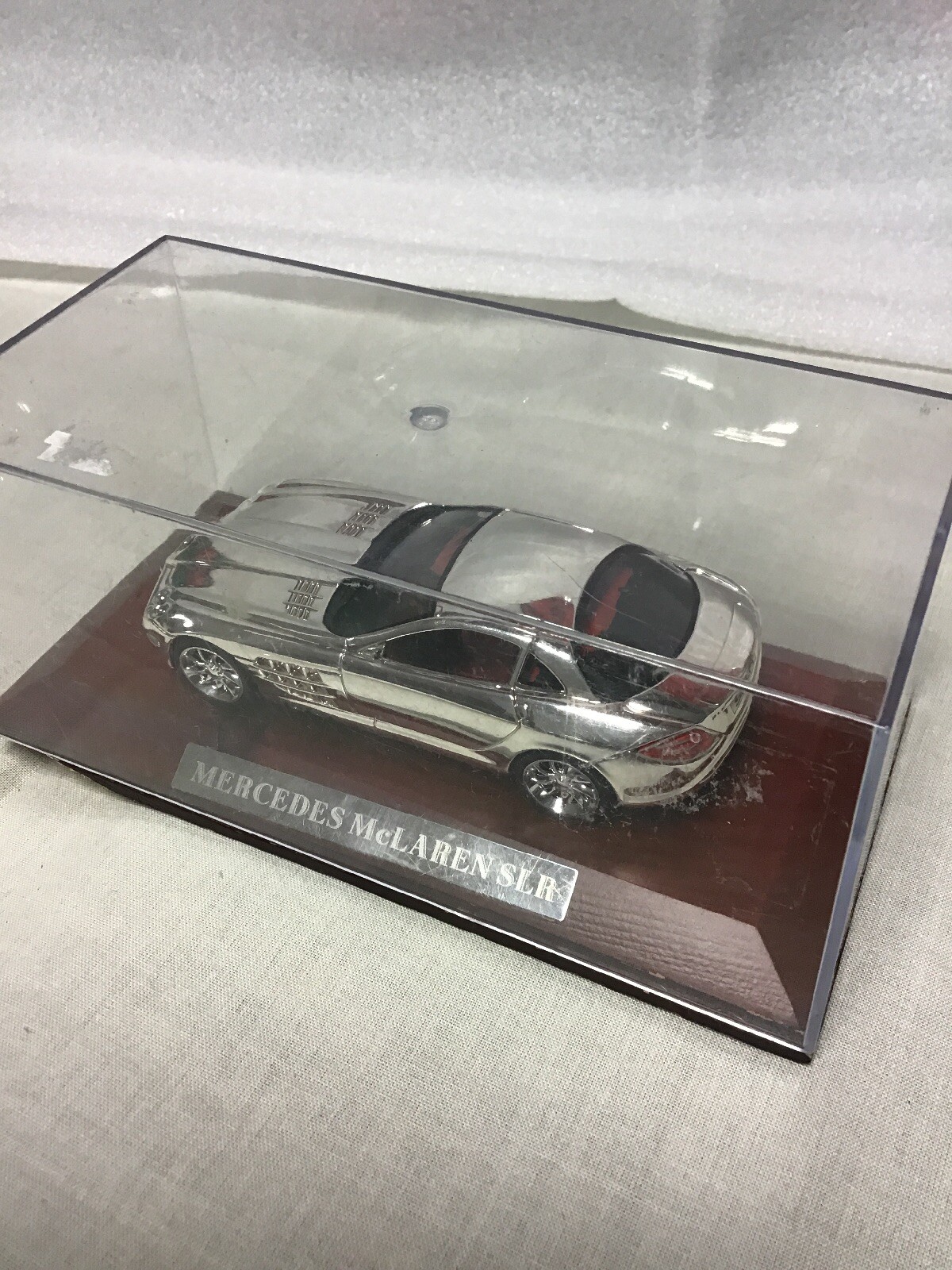 Mercedes McLaren SLR chrome 1:43 scale diecast model