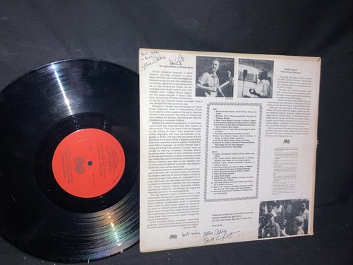 NM • ADDISS AND CROFUT LP SIGNED,autograph “Full Music Of Africa” Pete Seeger AA - Picture 3 of 5