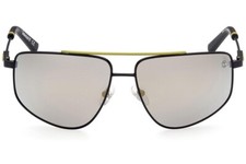 Timberland TB9269 02D Black Aviator Polarized Metal Sunglasses Frame 62-14-130