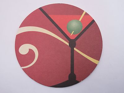 Martini Drink Coaster ~ My Dear Aunt Ruby: Cranberry Raspberry Bourbon Recipe