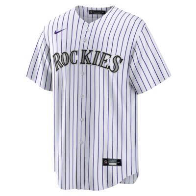 Colorado Rockies Mickey Moniak #22 Nike White 2025 Official MLB