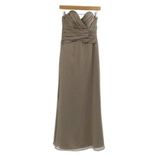 Alvina Valenta Taupe Sweetheart Neck Prom Chiffon Bridesmaid Dress Womens Size 6