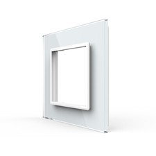 LIVOLO design glass panel frame glass frame thermostat USB socket White-A
