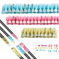 Heat Shrink Terminals Female Male Spade Bullet Bullet Wire Connectors 50-10Pairs