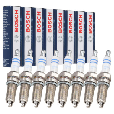 8x BOSCH YR7MPP33 0242135509 Zündkerze für MERCEDES W211 W463 W221 R230 500 M273