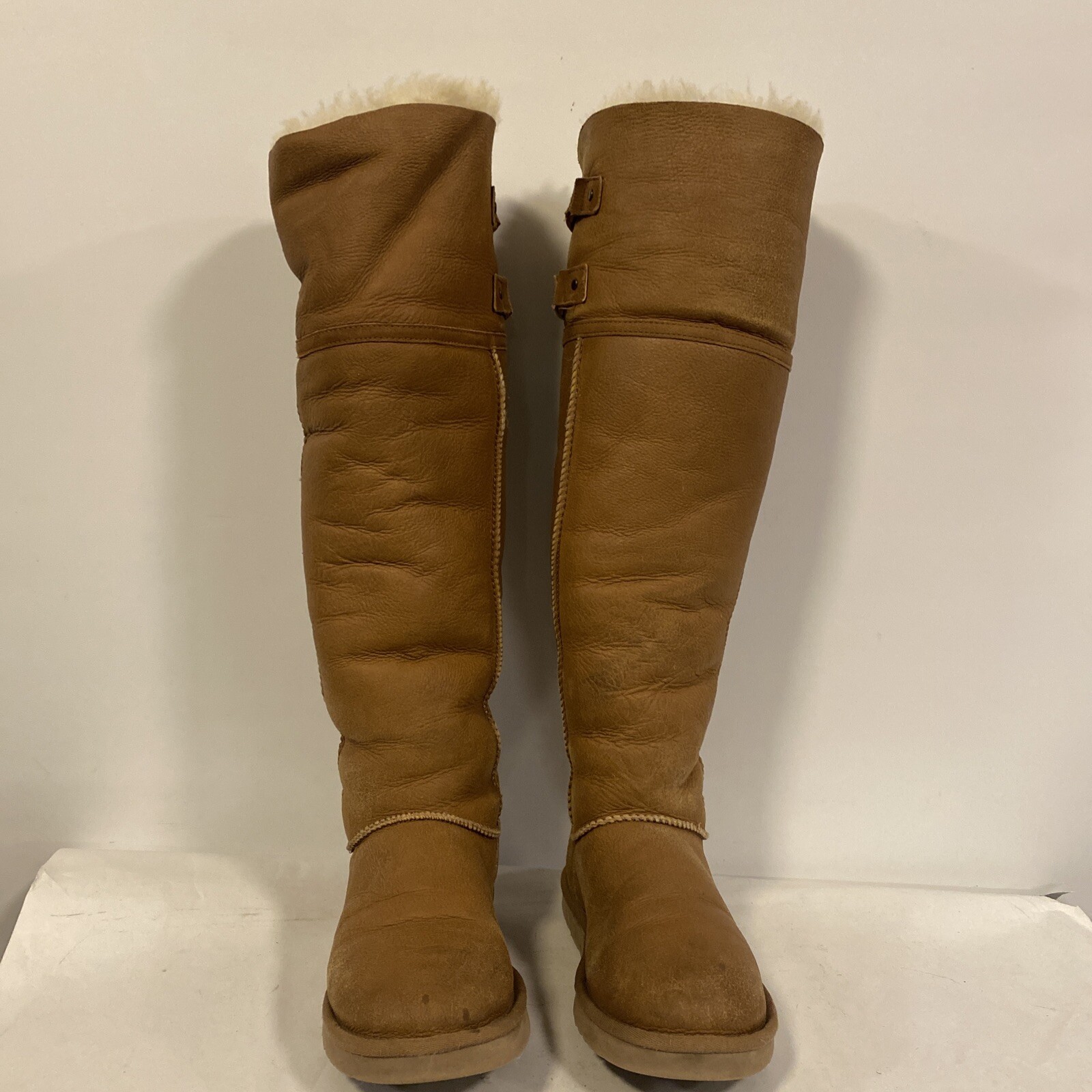 Ugg Australia Devandra Shearling Leather Over The Knee Boots Women’s Sz 8 US image 2