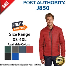 Port Authority Mens Long Sleeve Packable Puffy Jacket With Pockets J850