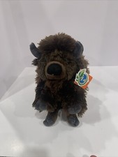 Wild Republic Plush Buffalo Brown Realistic Stuffed Animal