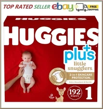 Huggies Plus Size Diapers - Sizes 1-7 Bulk Quantity & Free Shipping!