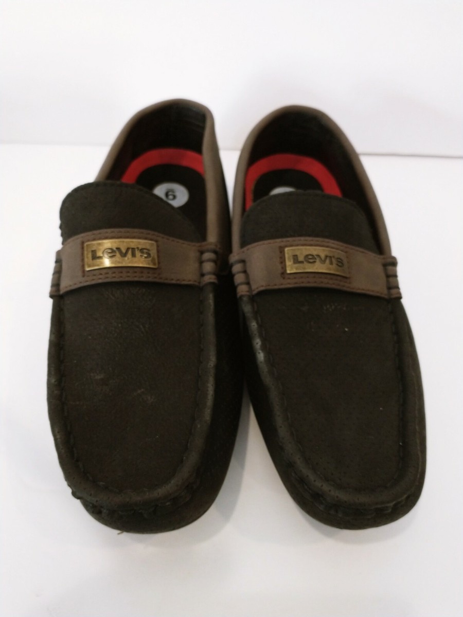 Levi's Womens Size 9 M Black-Brown Casual Slip On Loafers Moccasin