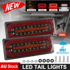 <!--F#f_0-->RED Tray Back Ute LED Tail Lights Flowing Turn Signal Trailer Truck Stop Brake<!--F/-->