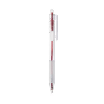 Muji Rubber Grip Polycarbonate Ballpoint Pen 0.7mm Red