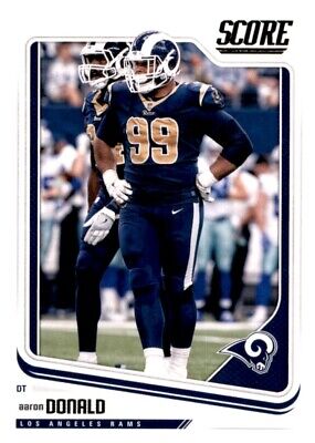 2018 Score Aaron Donald NFL PWE Base Card Rams #168 | eBay