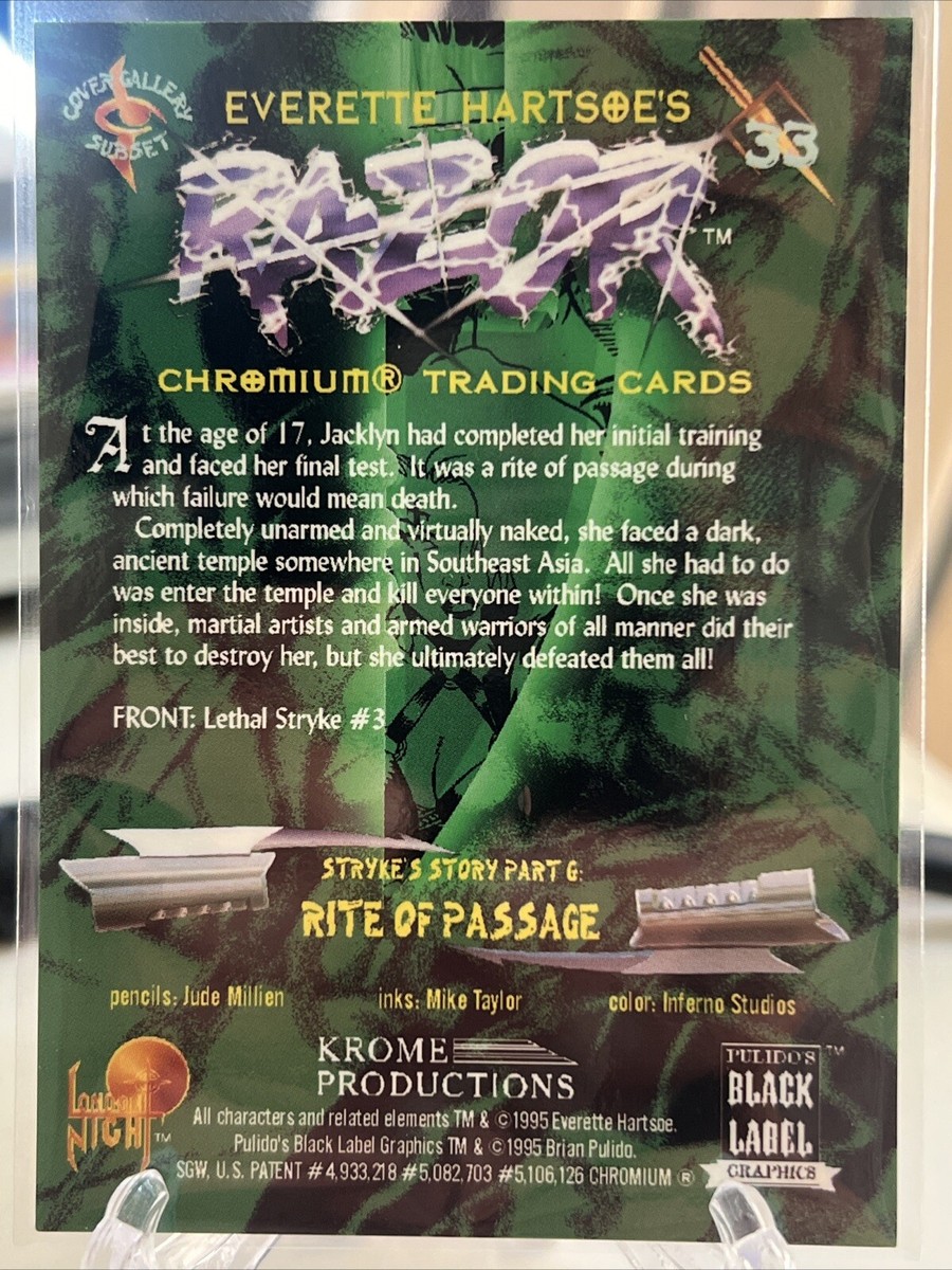 Everette Hartsoe's Razor Chromium Trading Card #33 by Krome 1995