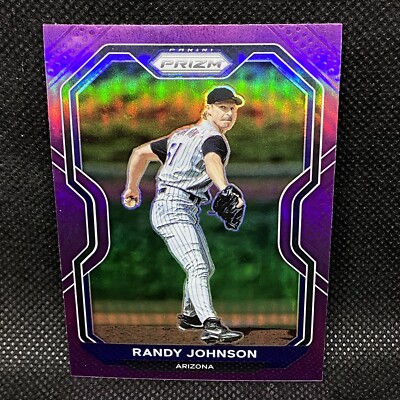 Purple! 🚨2021 PANINI PRIZM RANDY JOHNSON ARIZONA DIAMONDBACKS Rookie ...