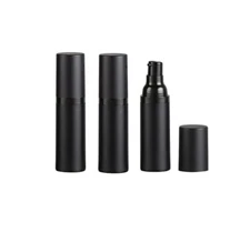 3 Pack Black Airless Pump Bottle Travel Lotion Bottles Cosmetic 30ml/1oz 