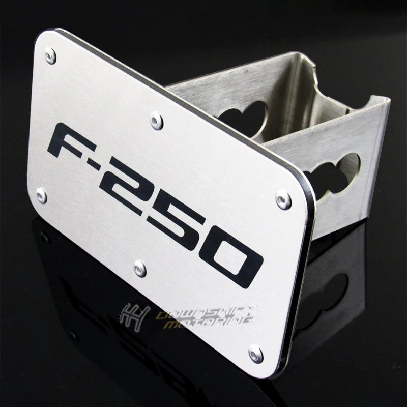 适用于福特 F250 F-250 镀铬不锈钢挂钩盖 2“ 拖车牵引接收器 — 第 3/4 张图片