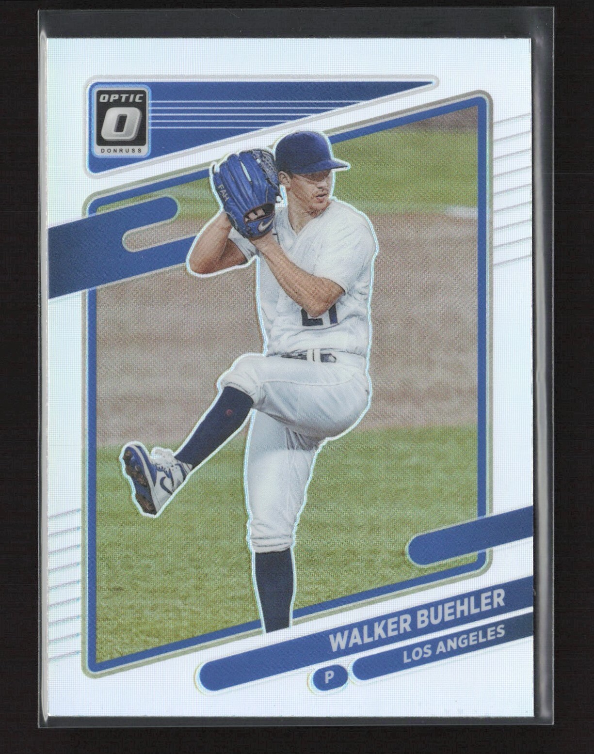 2021 Donruss Optic Silver Holo Prizm Walker Buehler #126 Los Angeles Dodgers