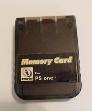 Interact Black 1MB Sony Playstation 1 PS1 Memory Card