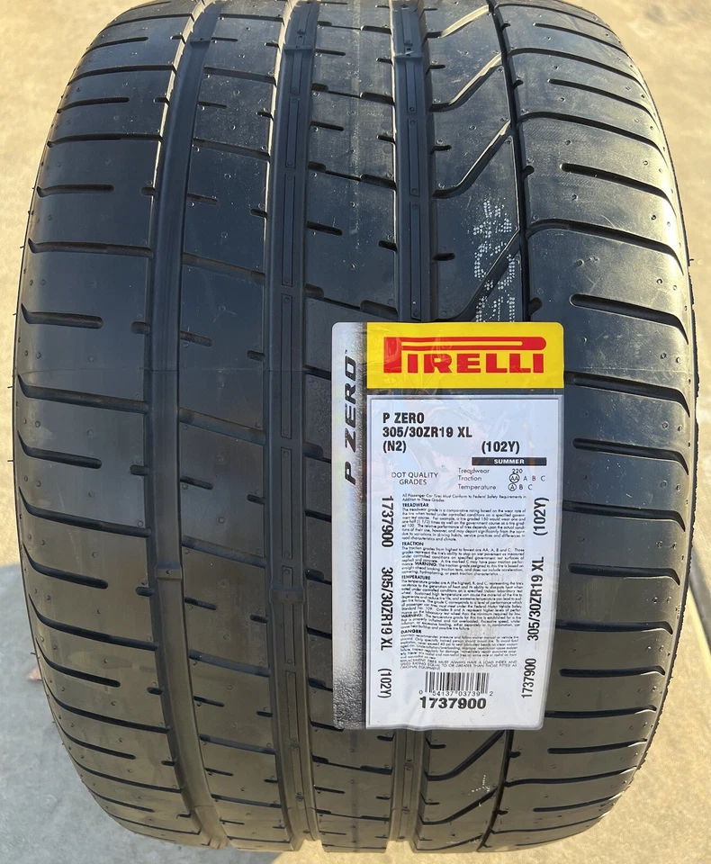 SET OF TWO BRAND NEW 305/30ZR19 (102Y) Pirelli P Zero PZero N2 Porsche 911 Tires - Image 4 of 4