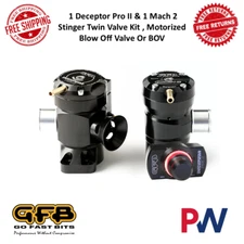 Go Fast Bits Deceptor Pro II Mach 2 Twin Valve Kit Black For 17-22 Kia Stinger