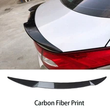 FOR 21-26 KIA K5 OPTIMA CARBON LOOK V STYLE REAR TRUNK SPOILER WING 5 GEN LIP