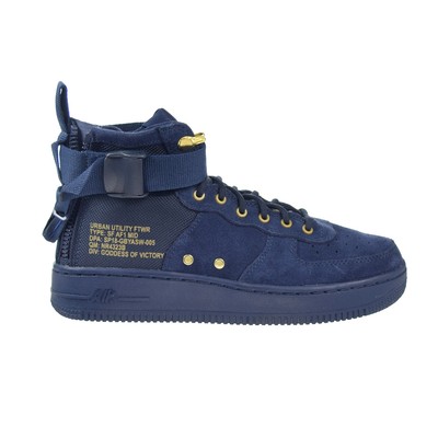 Nike SF AF1 MID Big Kids Shoes Obsidian Blue-Black aj0424-400 | eBay