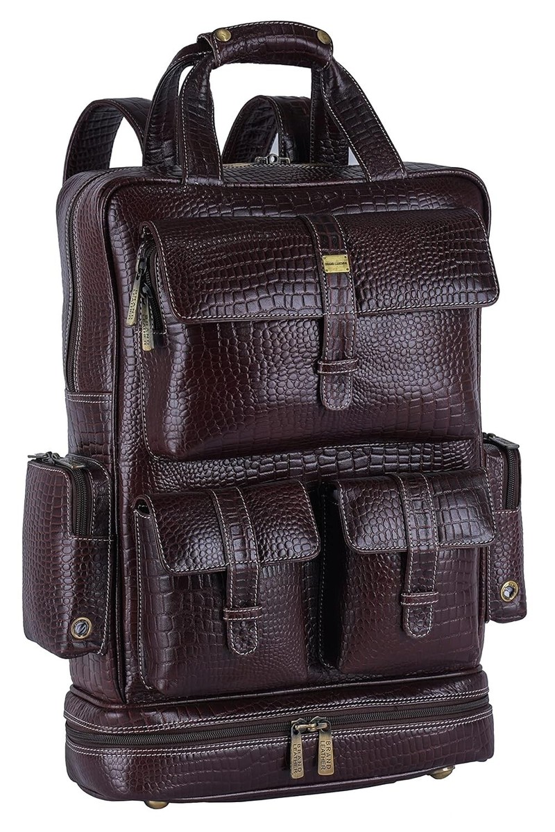 childhome care backpack leather brown Childhome My First Bag - Teddy Beige