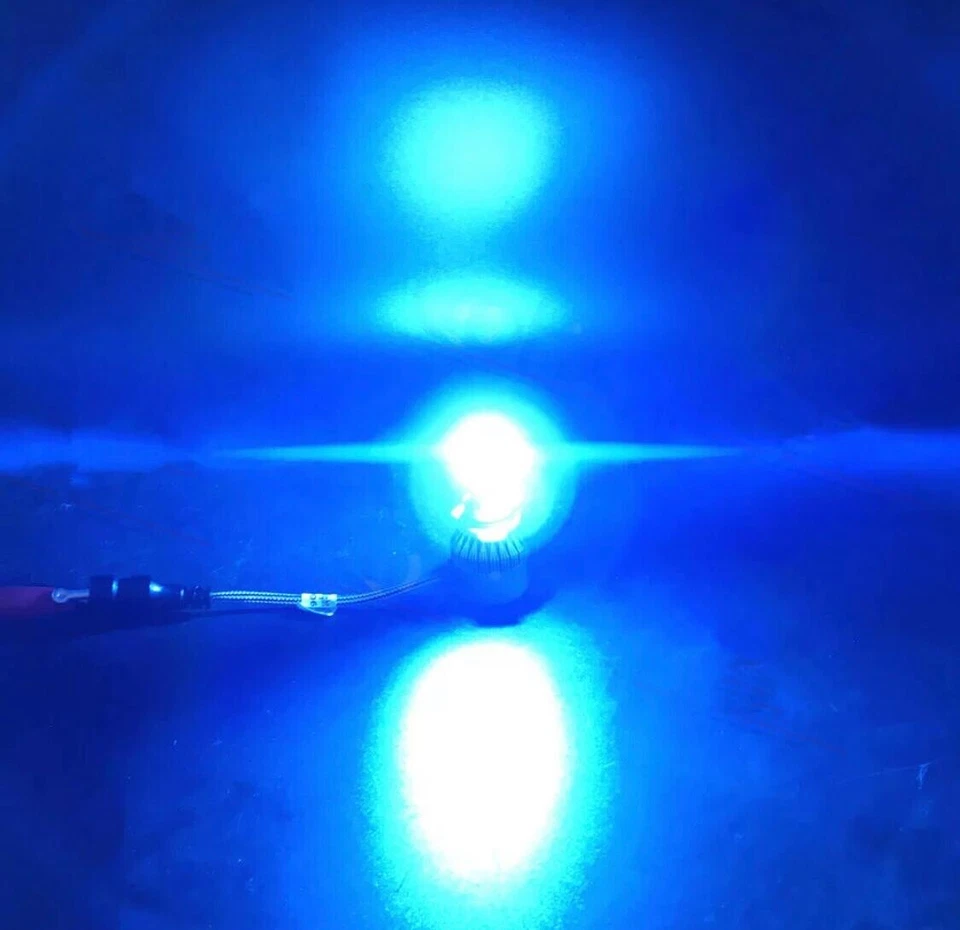 Deep BLUE 9007 Hb5 10000K LED Car Headlight Bulbs Kit Hid xentec 10k Color Light - Image 2 of 4