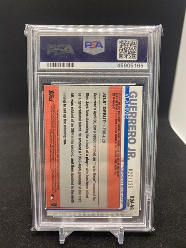 Vladimir Guerrero JR Topps Chrome Rookie Auto PSA 10 Bluejays ๐๐ฅ MVP Xfractor! - Picture 2 of 2