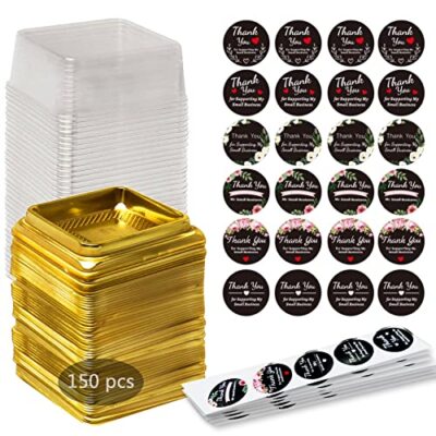 50 Sets mooncake box for 50g/63g/75g/100g/125g with Macarons-cookies and 