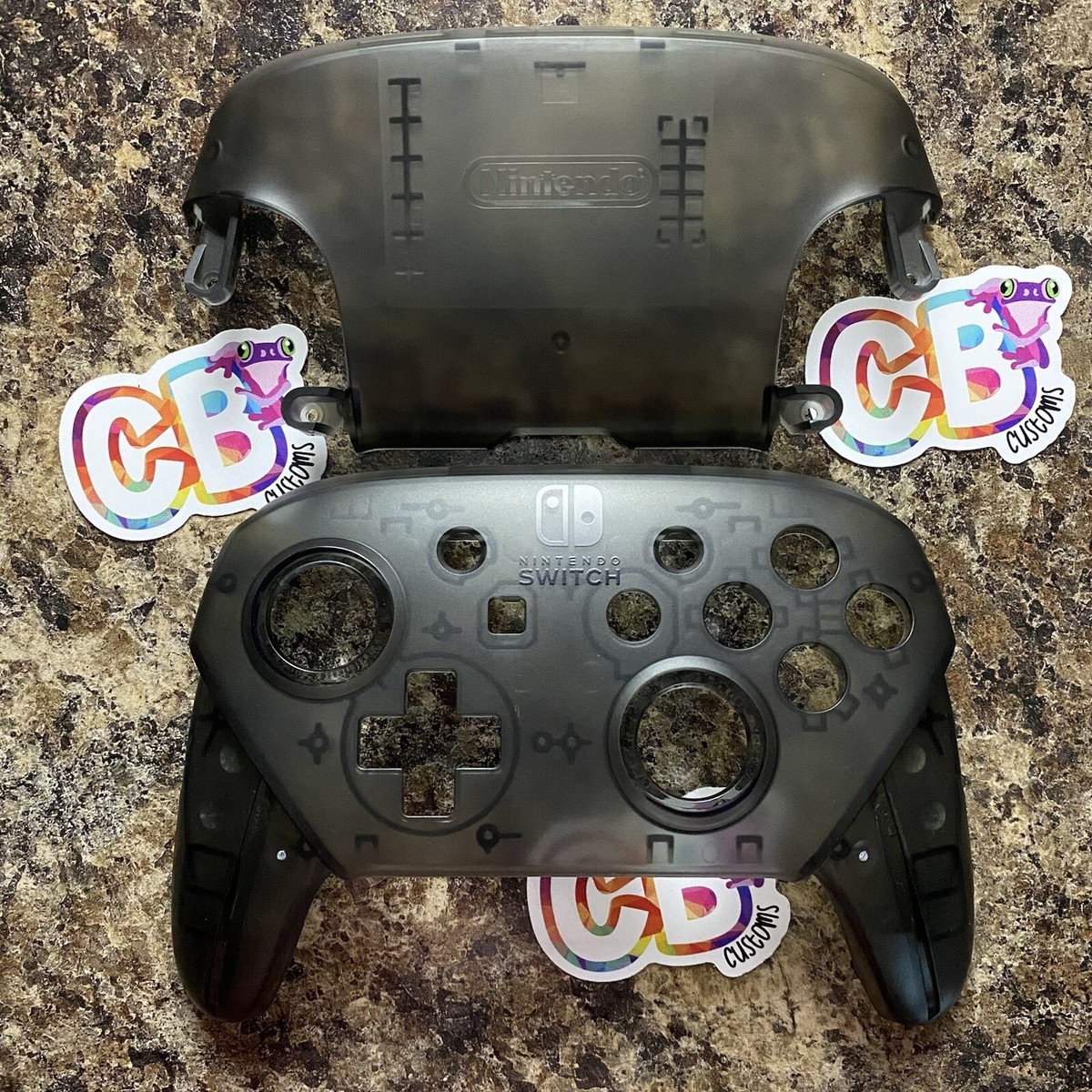 Original Nintendo Switch Pro Controller Shell Front And Back