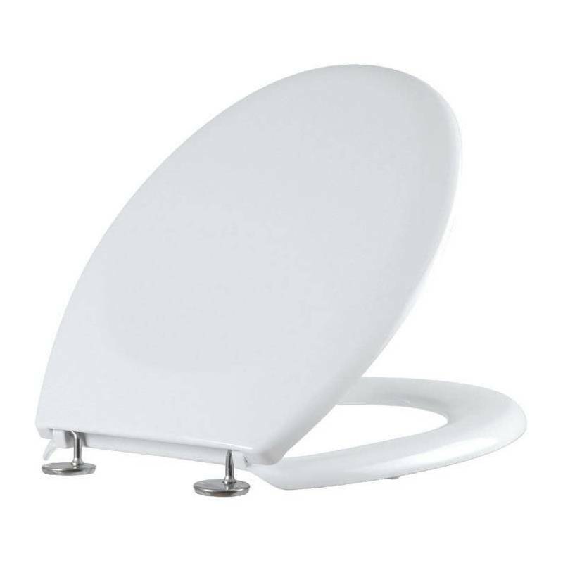 Abattant de WC Terra 300 blanc thermodur et charnières inox premium