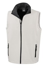 Result Mens Printable Soft Shell Bodywarmer Inner Microfleece Workwear Gilets 