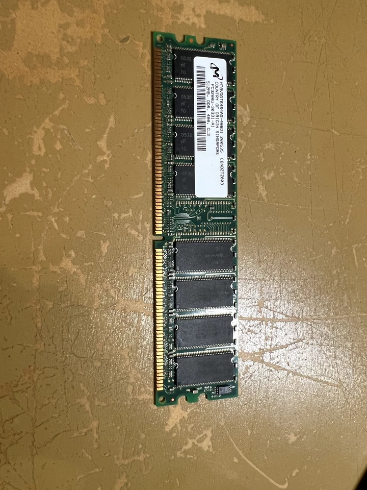 Micron/Apple 512MB PC3200 DDR Memory Module PC3200U-30331-A1 mt8vddt6464ag-40bd1 - Image 2 of 2