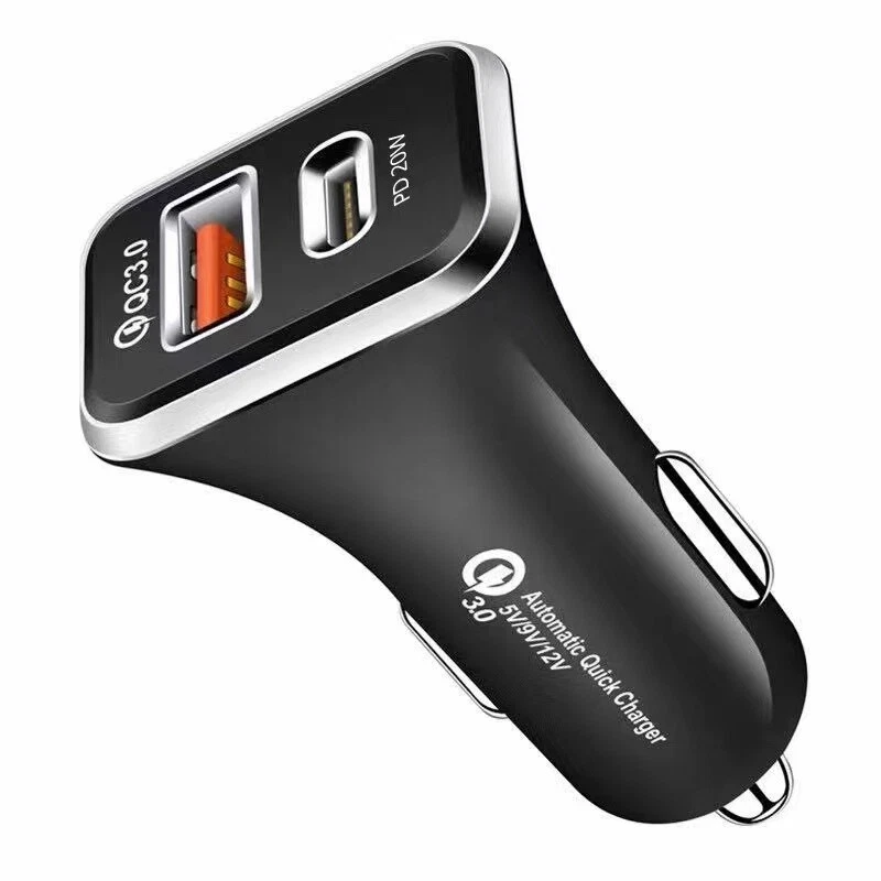 Dual USB PD Type-C Car Charger 30W Fast Charge Adapter iPhone 14 13 12 Pro Max - Image 2 of 4