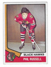 1974-75 TOPPS PHIL RUSSELL #226 CHICAGO BLACK HAWKS