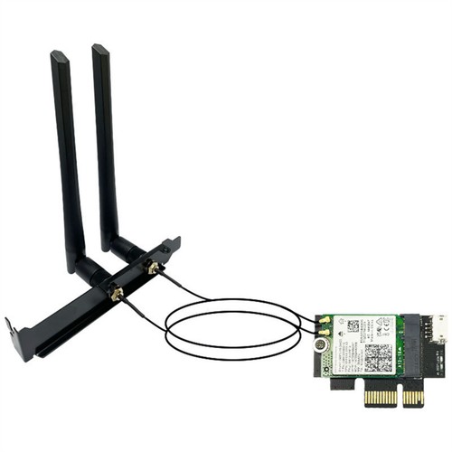 Mini câble PCI-e RP-SMA 6dBi antenne externe sans fil pour PC AC WiFi Bluetooth - Photo 6/8
