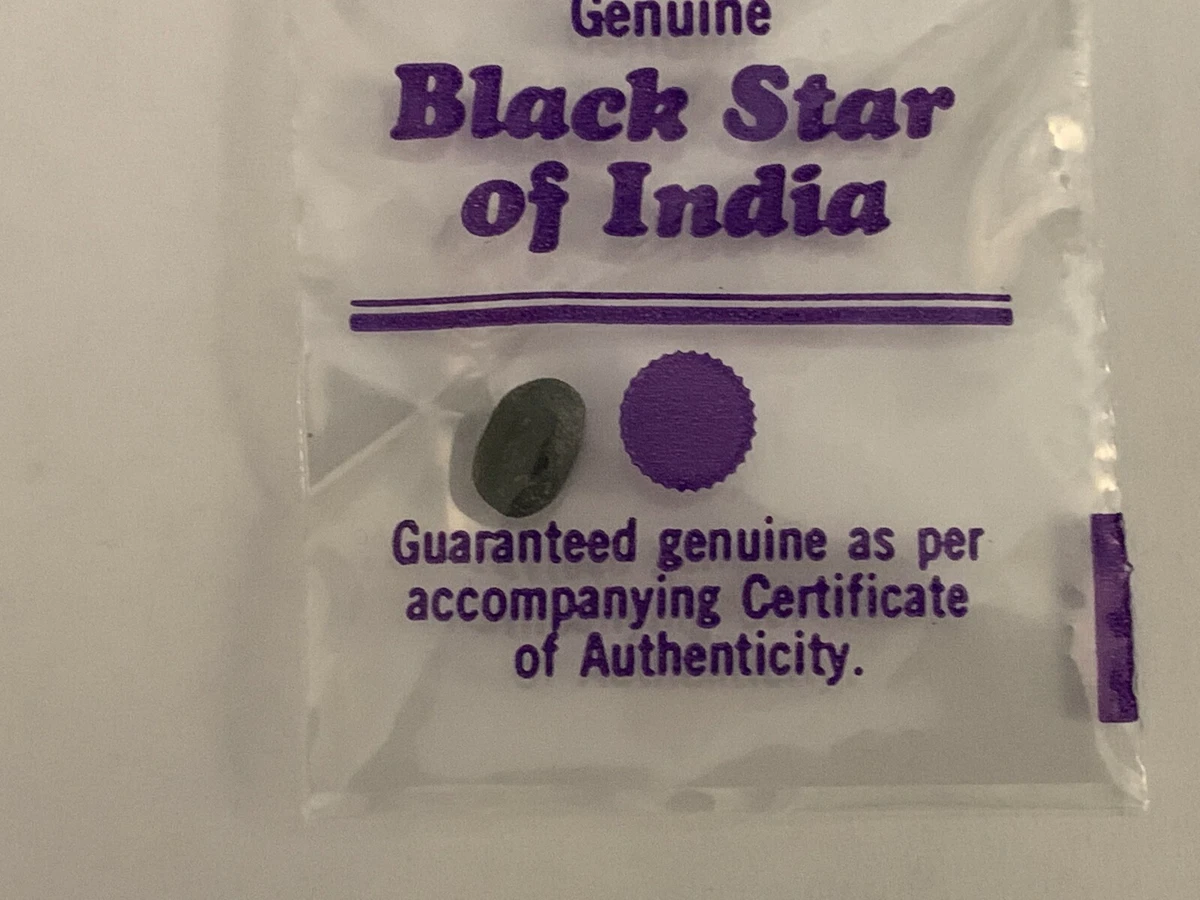 1 carat black star of india deals