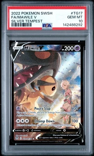 Pokémon Mawile V TG17/TG30 Swsh12: Silver Tempest Trainer Gallery PSA 10
