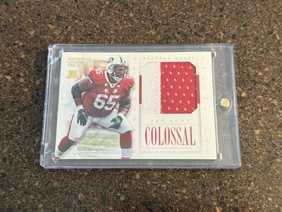Brandon Moore 2012 National Treasures Pro Bowl Colossal Patch New York Jets