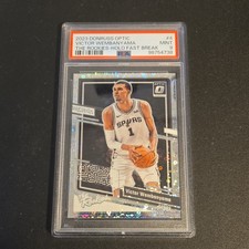 2023 Donruss Optic Victor Wembanyama RC The Rookies Holo Fast Break PSA 9 POP 27