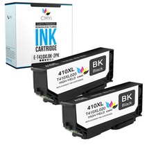 2 PK 410XL Replacement Ink Cartridges for Epson 410 XL Cartridge Fits Expression
