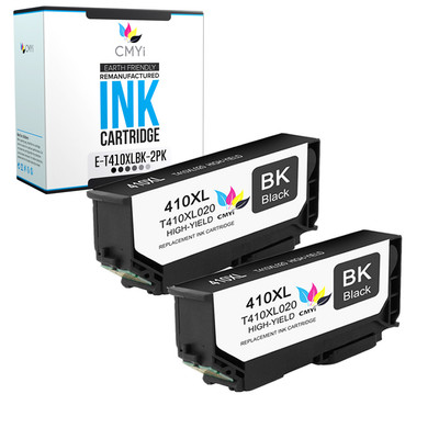 2 PK 410XL Replacement Ink Cartridges for Epson 410 XL Cartridge Fits Expression
